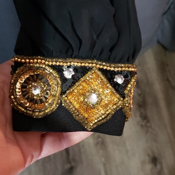 Ursula of Switzerland black dress sz 10 - Picture 3 of 8